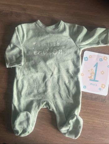 Pyjama velours 1 mois