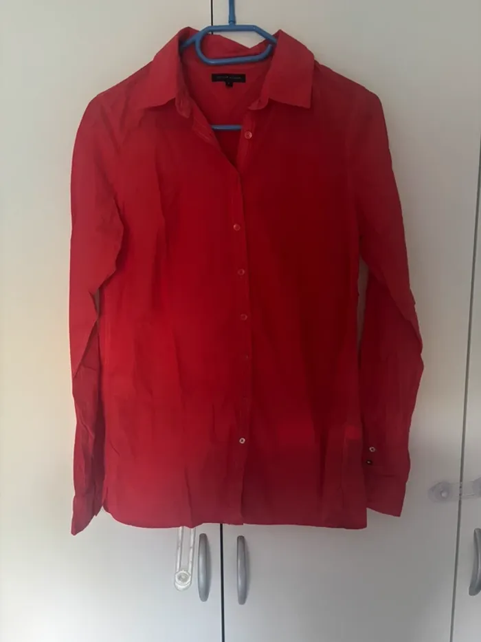 Chemise femme tommy Hilfiger rouge Taille 6