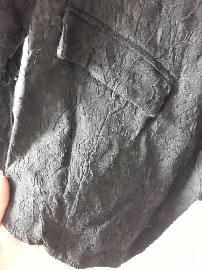Veste tailleur dentelle fleurie - photo numéro 5