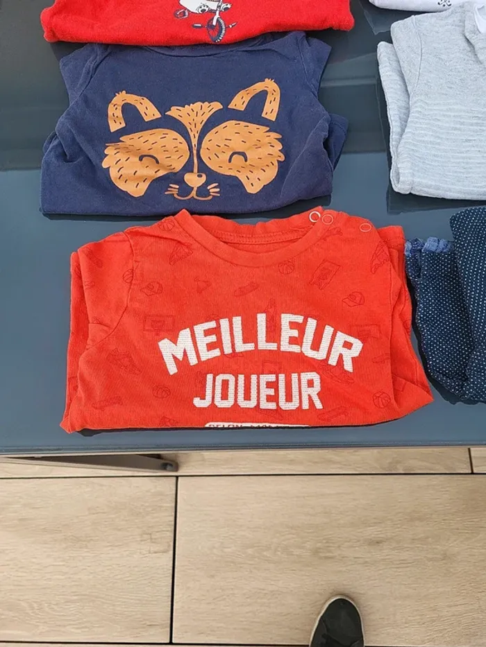 Lot Tee shirt 12 mois - photo numéro 4