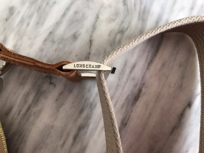 Sac toile et cuir rayé « Longchamp » deux faces de teintes differentes - photo numéro 8
