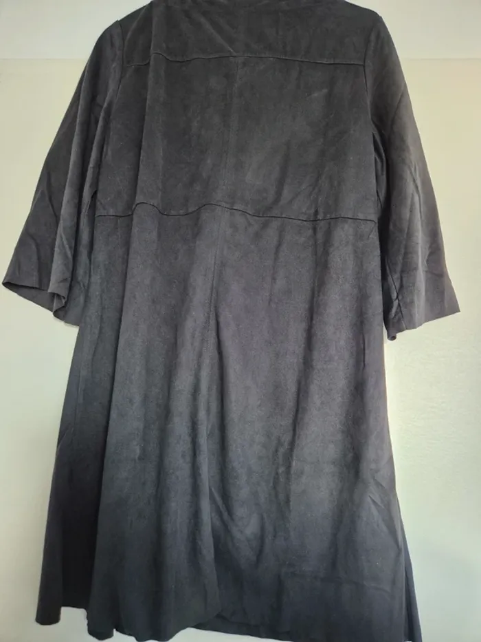 Robe noire Camaïeu effet daim taille 40 - photo numéro 6