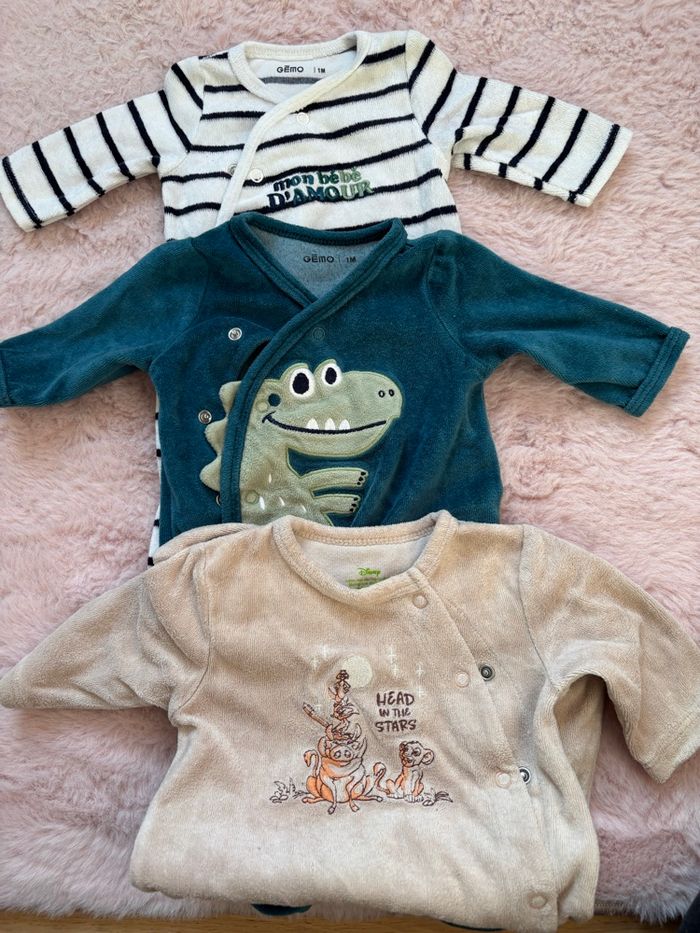 Lot 3 pyjamas 1mois