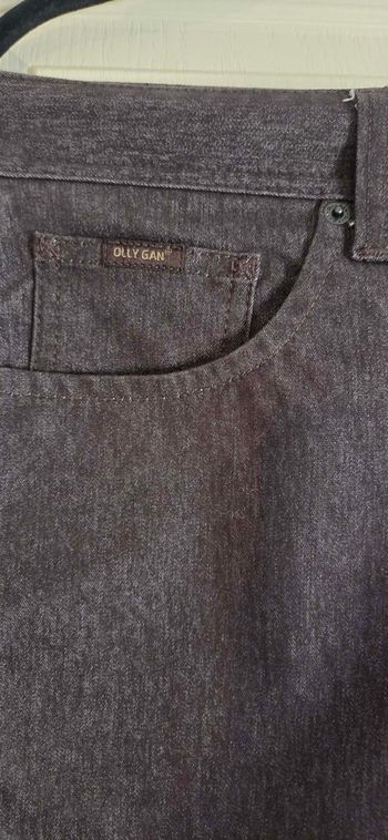 OLLY GAN – Pantalon Chic Gris Brun Chiné – Taille 42 – État NEUF