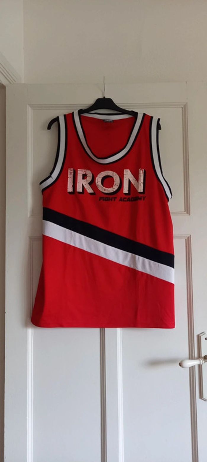 Maillot New Yorker Athletics XL rouge noir blanc