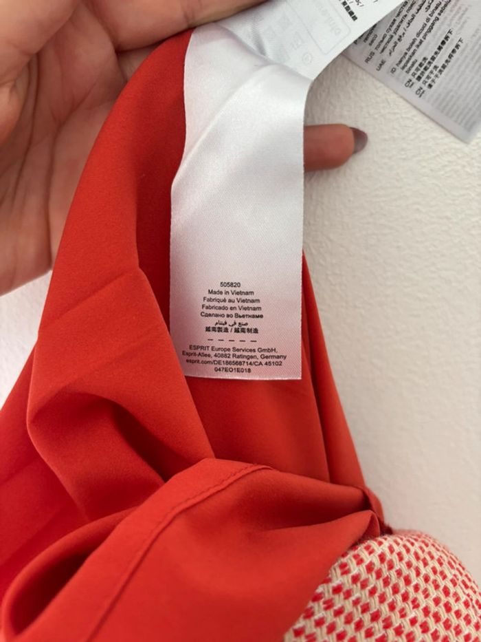 🌺Robe droite rouge et blanche vintage Taille XXL/44🌺 - photo numéro 11