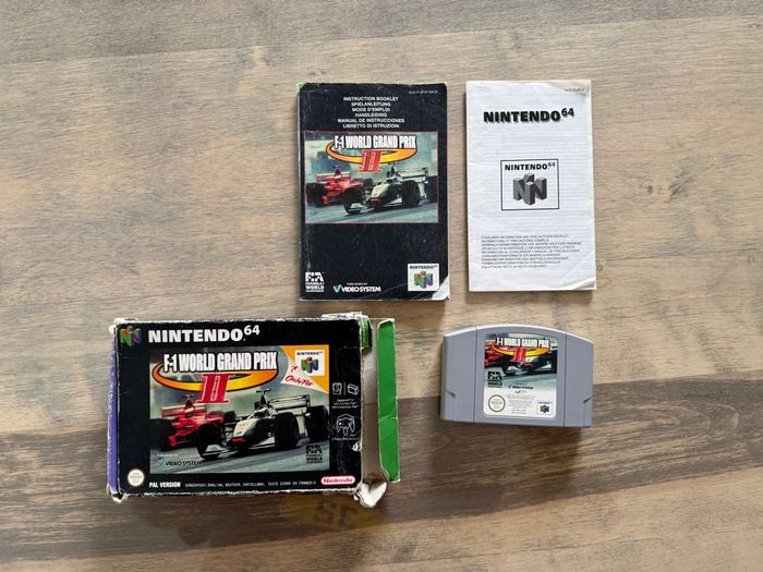 F1 World Grand Prix II Nintendo 64 Complet avec boîte et notices.
