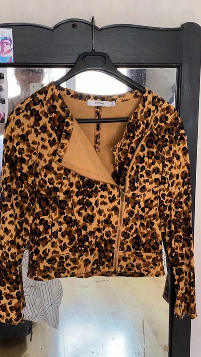 Veste justfab léopard