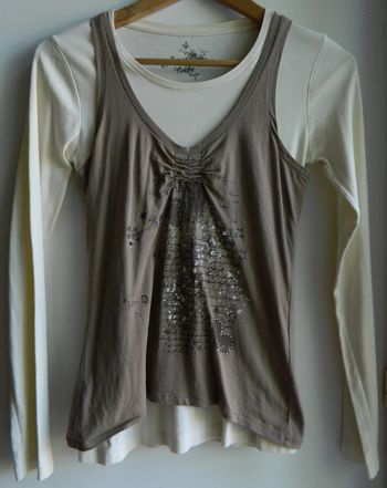 T shirt T 2 manches longues "Cache Cache"