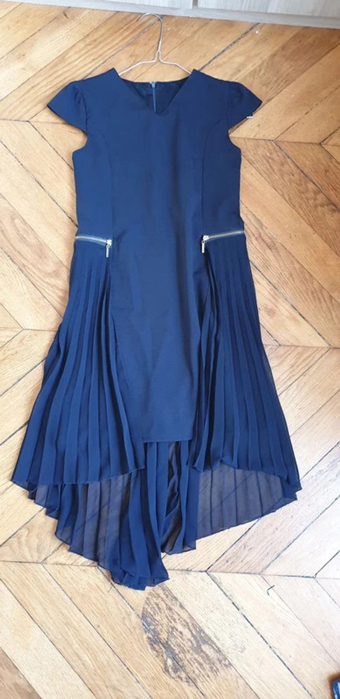 Sublime robe de soirée 9/12 ans bleu marine - photo numéro 5