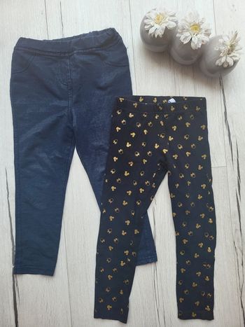 Lot de 2 leggings fille 3ans disney tape à l'œil