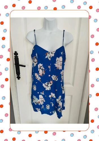 Robe bleu a fleurs