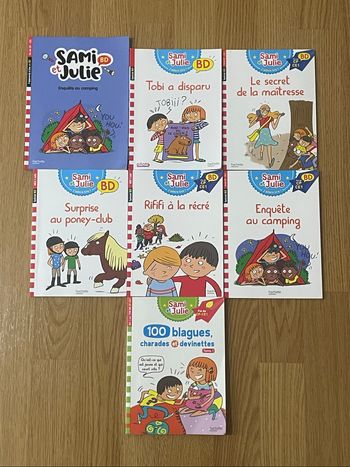Lot 7 livres Sami et Julie bd CP/CE1