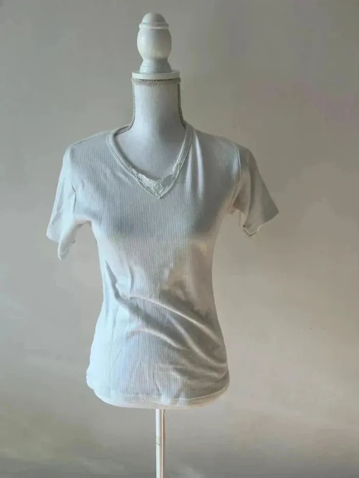 Tee shirt blanc - Taille S - photo numéro 2