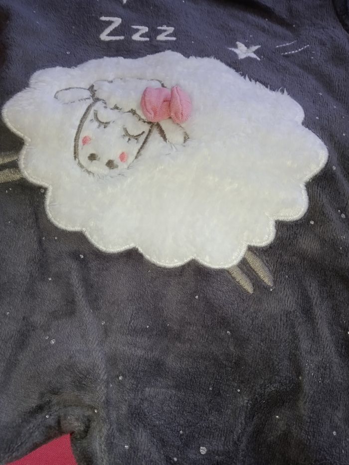 Pyjama noir mouton nuage du pareil au même 1 mois - photo numéro 3