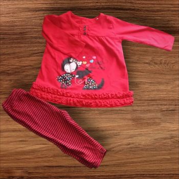 Ensemble rouge - 12 Mois