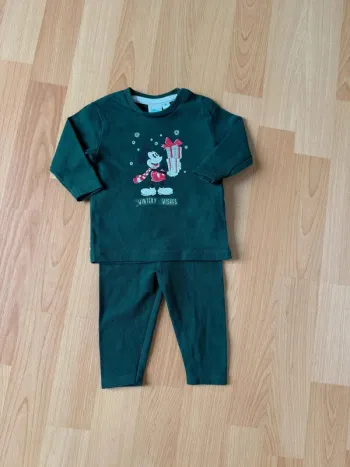 Ensemble Kiabi Mickey Vert - Taille 3 mois - Comme neuf !