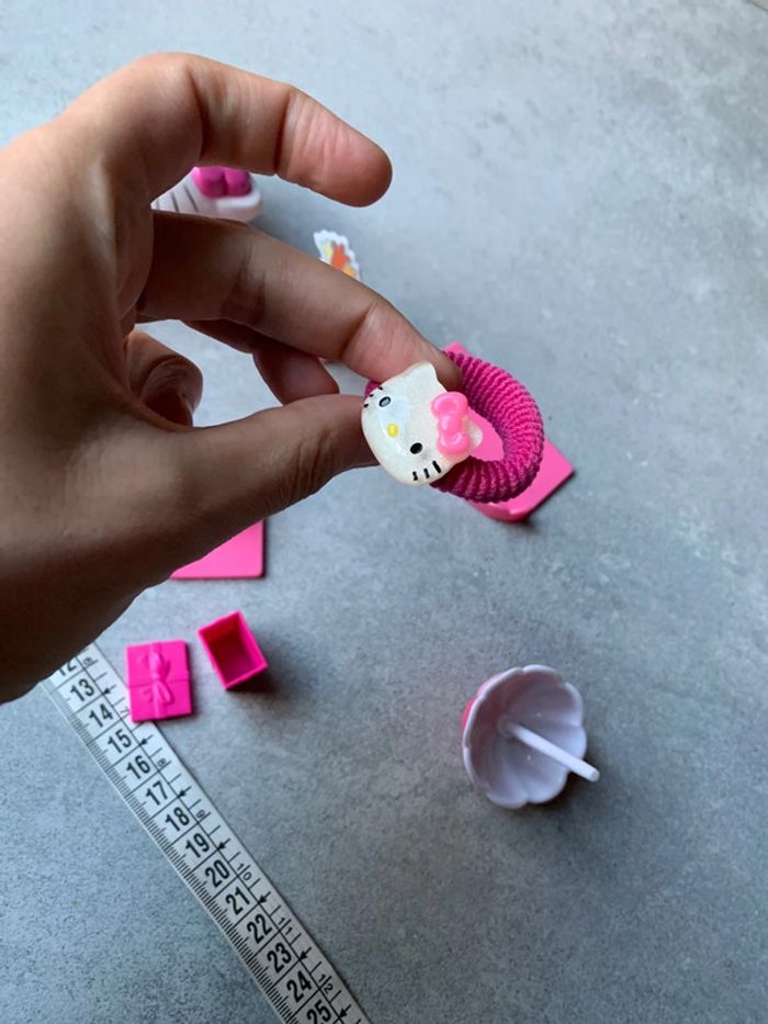 Lot hello kitty maman et fille valise parasol fleur élastique cheveux - photo numéro 14