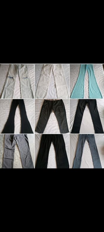 Lot de pantalon jean leggings femme 27 articles toutes tailles et marques 