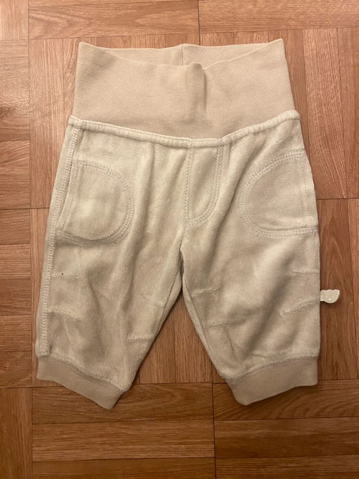 Pantalon jogging en velours beige Kiabi Baby