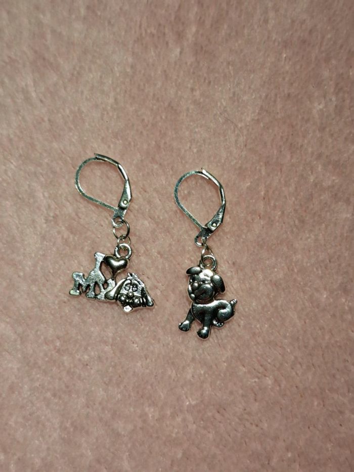 Boucles d'oreilles chiens - photo numéro 3
