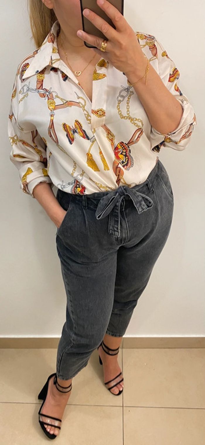 Blouse fluide satinée Zara - photo numéro 3