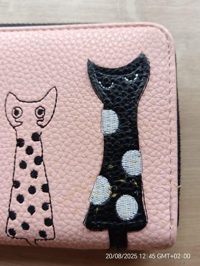 Portefeuille chats rose - photo numéro 2