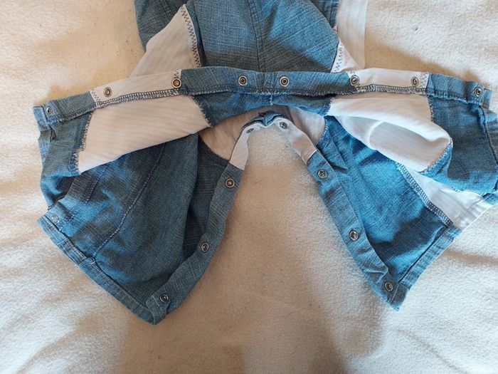 Ensemble salopette t-shirt Sucre d'orge - photo numéro 7