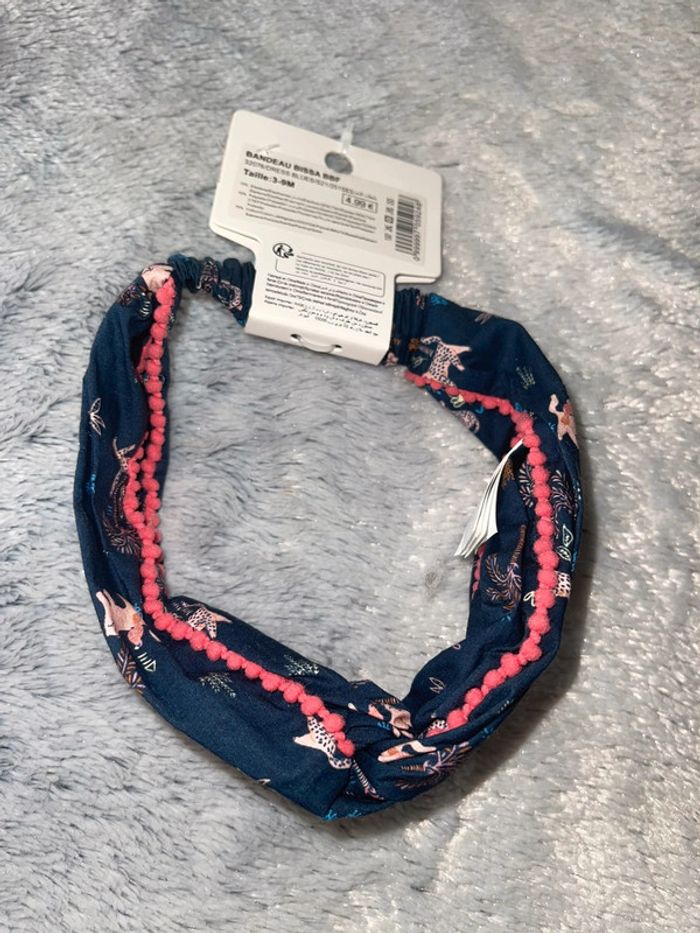 Bandeau tape à l’œil 6-9 mois tropical neuf - photo numéro 2