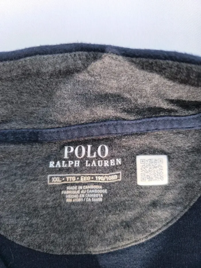 Joli pull homme Ralph Lauren 1/4 zip taille XXL excellent état - photo numéro 10