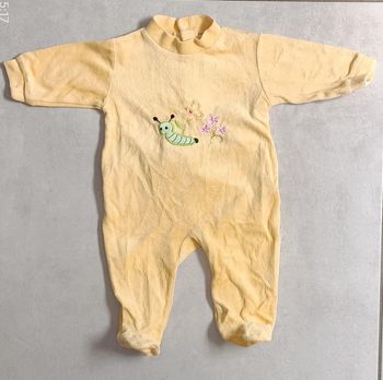 Pyjama velours fille - 3 mois