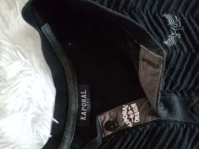 Pull Kaporal Noir Taille L Très bonne état - photo numéro 2