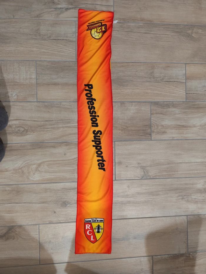 Écharpe vintage RC Lens en satin - photo numéro 2