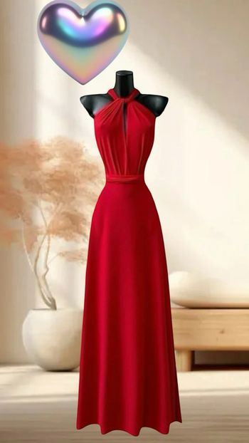 Robe multi positions rouge fabrication française