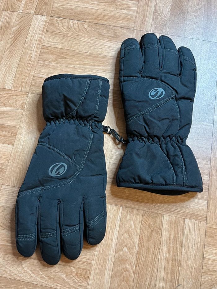 Gants de ski neige imperméable noir Go Sport (NEUF)