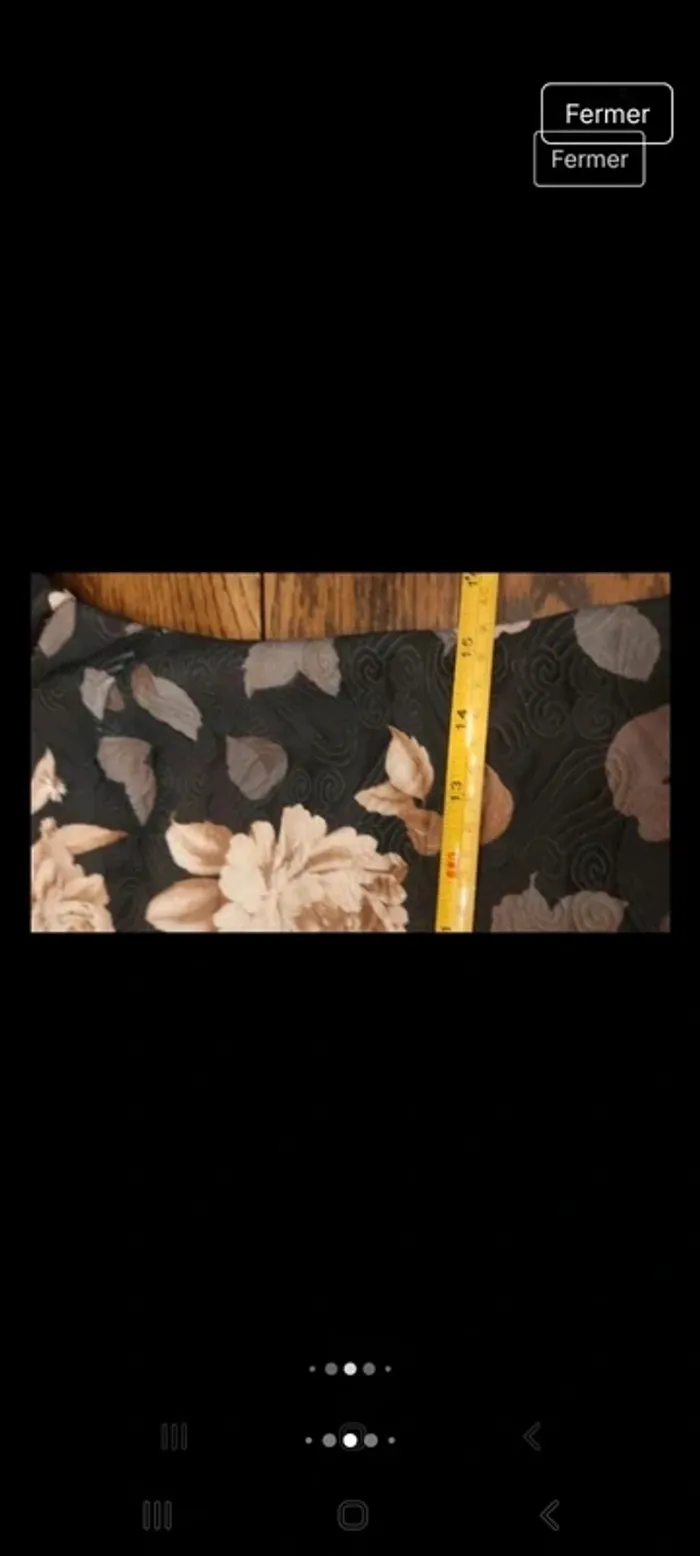 Jolie Robe Anonyme noir fleuries taille S 36 - photo numéro 9