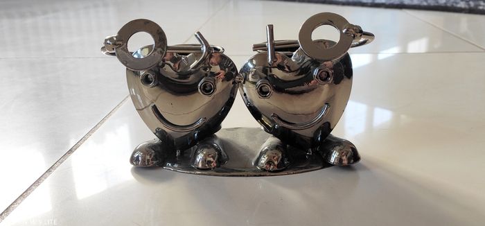 Sculpture couple sel et poivre