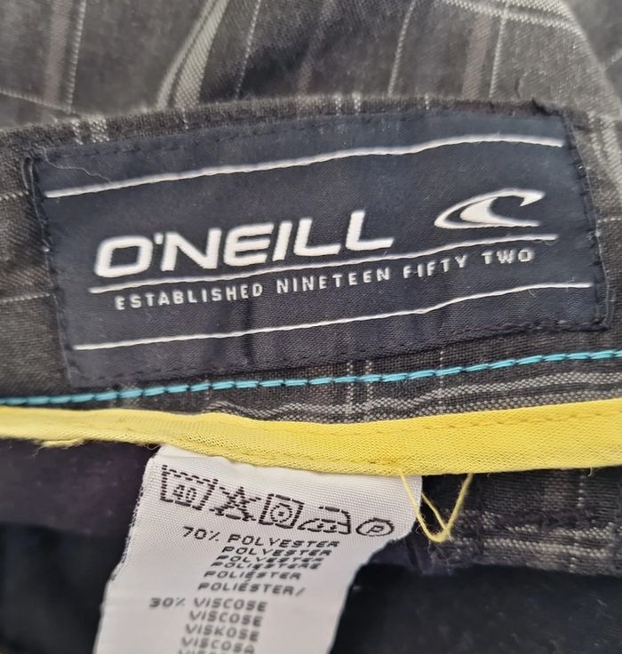 Short Cargo Noir Carreaux Gris O'Neill - photo numéro 8