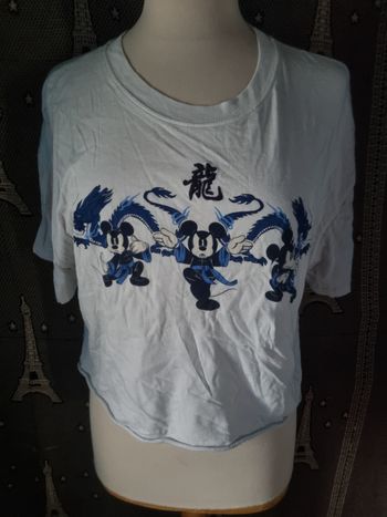 T-shirt crop top Mickey style japonais