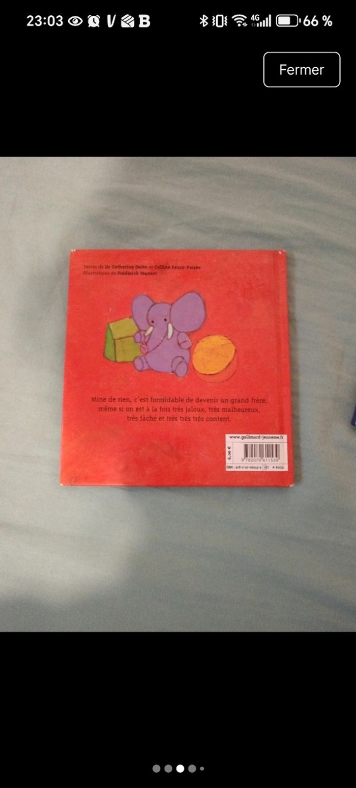 2 livres Francoise Dolto naissance / bébé - photo numéro 3