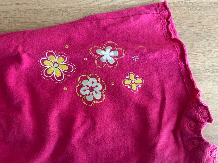 barboteuse imprimé fleurs taille 3 mois - photo numéro 4
