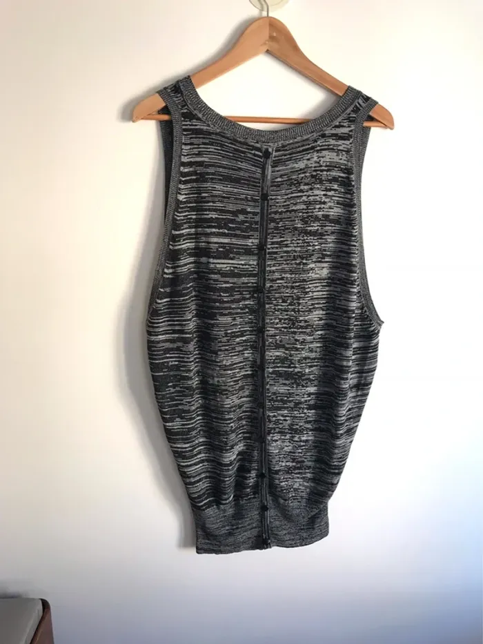 Débardeur By Laëtitia gris chiné taille unique - photo numéro 5