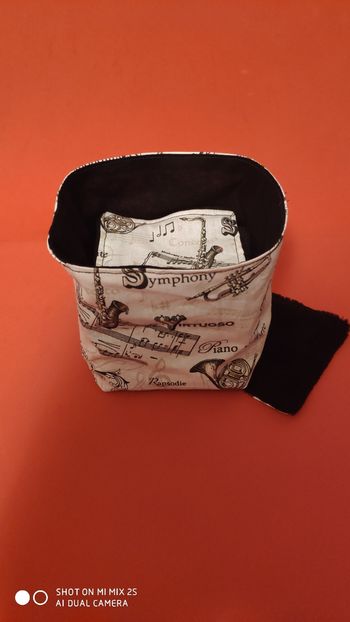 16 lingettes et son panier, neuf bambou noir