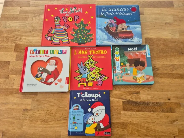 Lot de livres bébé sur le thème de Noël