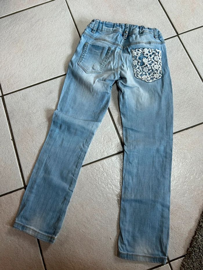 Jeans avec dentelle, skinny, 7 ans. Benetton - photo numéro 2