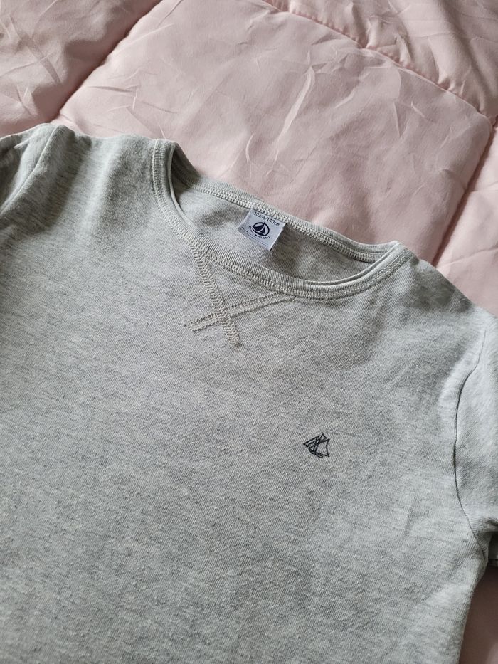 t-shirt Mlongue petit bateau 10ans  (4e) - photo numéro 2
