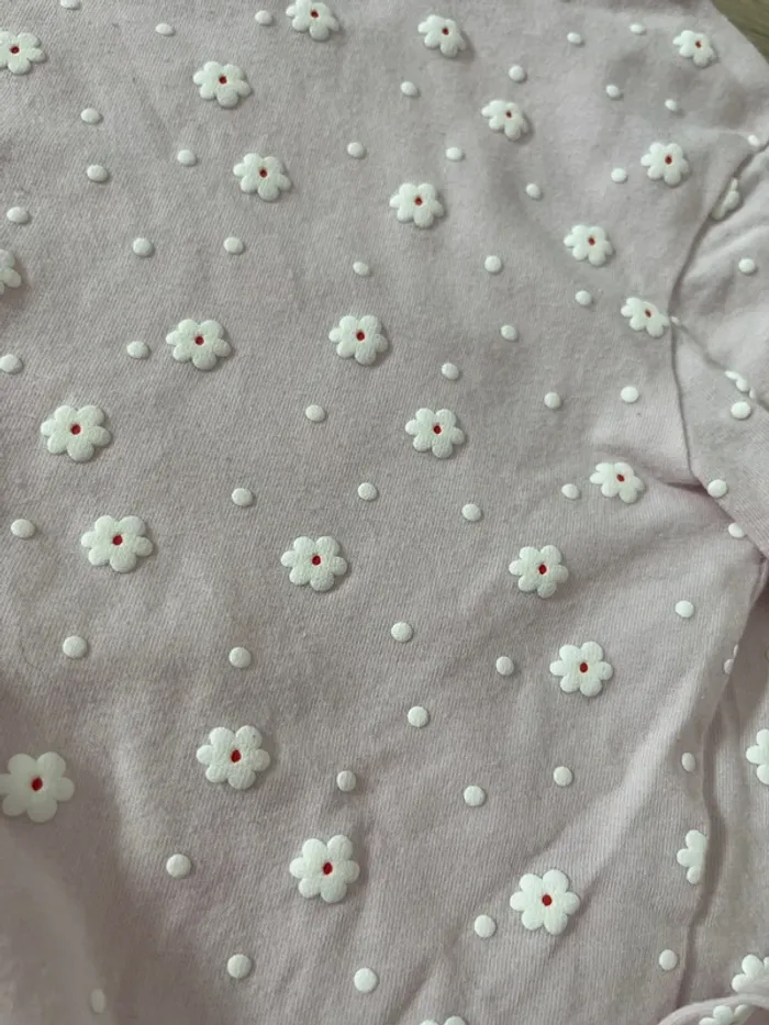 6 ans /120 cm sous pull coton fleurs reliefs - photo numéro 2