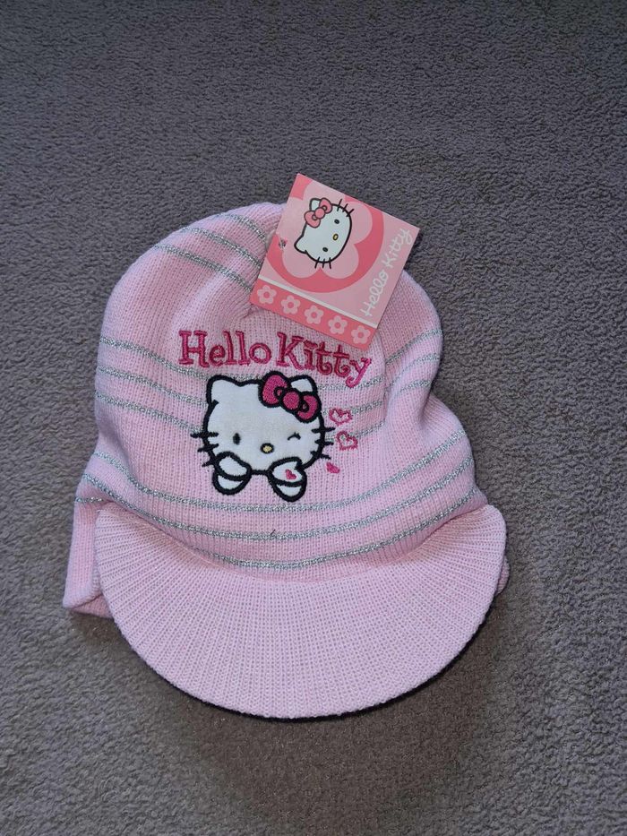 bonnet hiver visière Hello kitty fille 3/5 ans - photo numéro 3