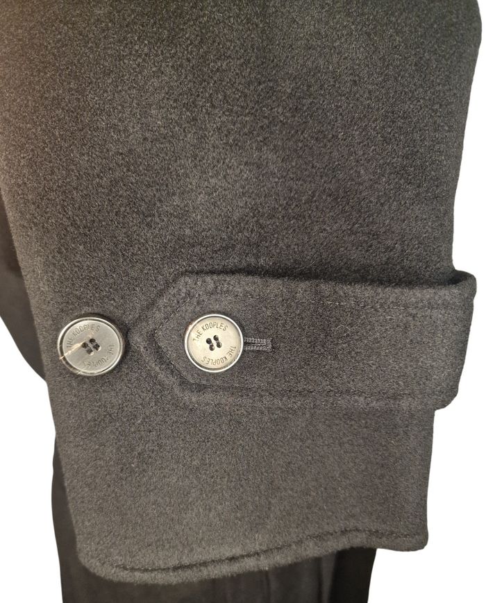 Manteau long noir ceinturé The Kooples laine/polyamide Taille 1 femme - photo numéro 4