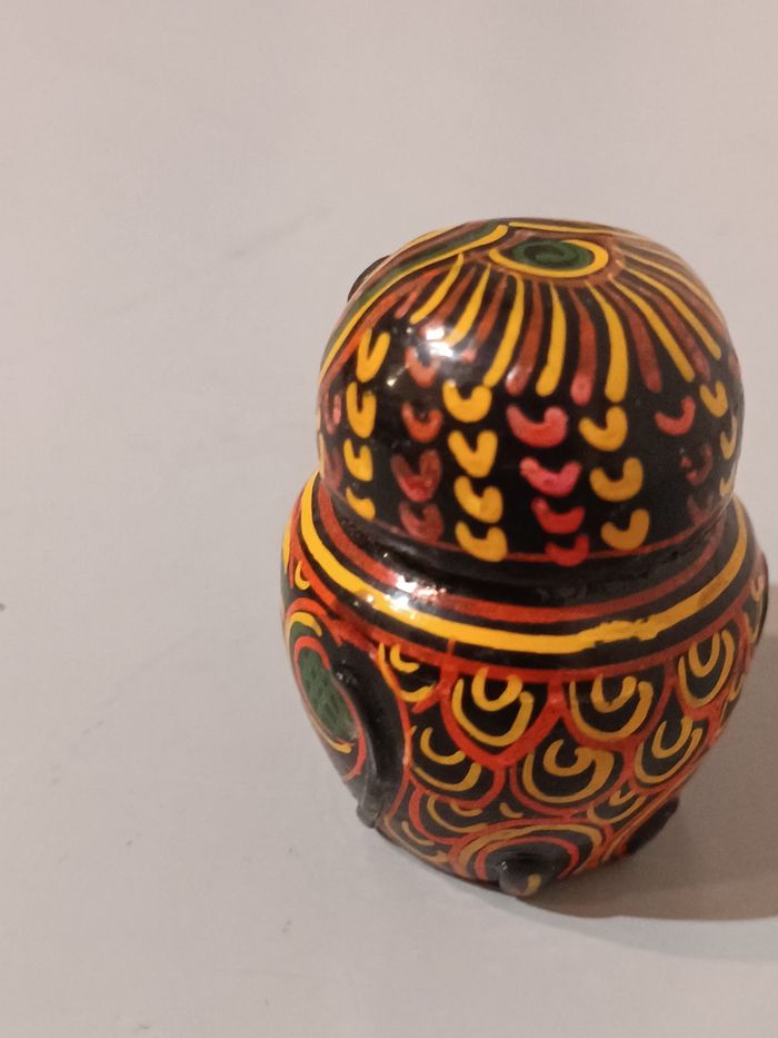 Boîte bois laqué chouette - photo numéro 9